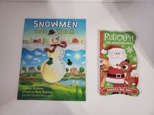 Children's Winter / Christmas Book Bundle of 2 snowmen all year rudolph reindeer