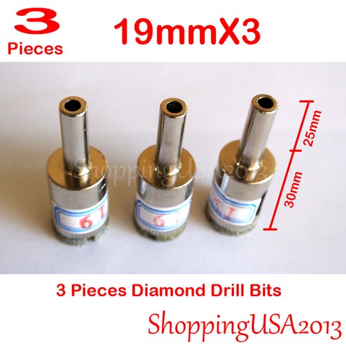 3mm-60mm All Size 3 Pieces Diamond Drill Bits Hole Saw Cutter Tools Sets - Picture 36 of 93