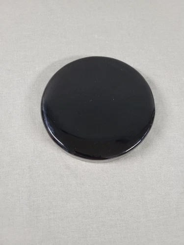 Blenko Cobalt Blue Glass Trivet – 4” Round – Heavy Vintage Factory Piece