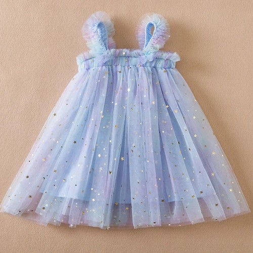 Embroidery Summer Princess Dress Toddler Kids Birthday  Vestidos Flying Sleeves - Picture 11 of 32