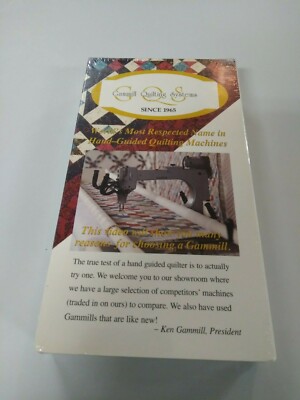 Gammill Quilting Systems: Since 1965 (VHS) Sewing Machine