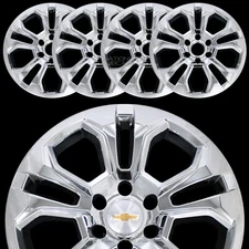 for 2022-25 Chevrolet Silverado 1500 Chrome 20" Wheel Skins Hub Caps Rim Covers