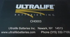ULTRALIFE BATTERIES INC CH003 CHARGER/CONDITIONER BATTERY CHARGER S/N 00409