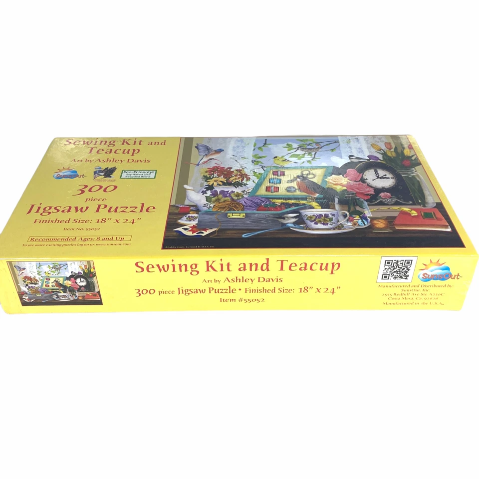 NUEVO Sunsout 300 Piezas Rompecabezas Kit de Costura y Taza de Té - Ashely Davis 18" x 24" Foto 4 de 4