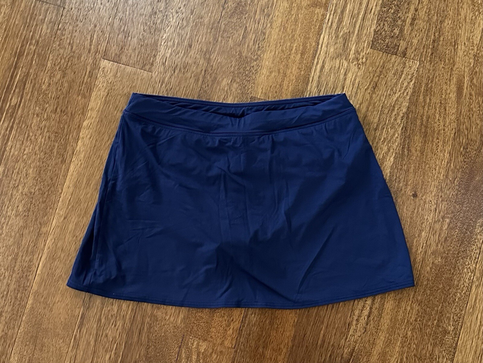 Lands' End Women's Swim Skirt Size 12 Navy Blue Mini SwimMini