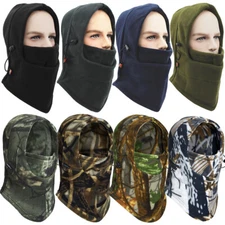 Winter Fleece Balaclava Windproof Warmer Face Mask Ski Hood Hat for Cold Weather