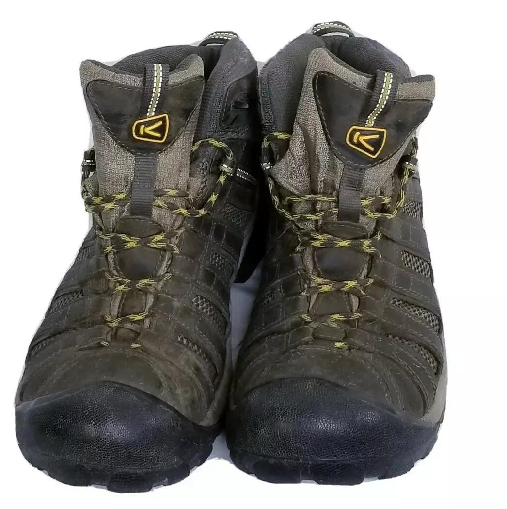 KEEN Men s Voyageur Mid Boots Size 13 Leather Mesh Rugged Hiking Shoes