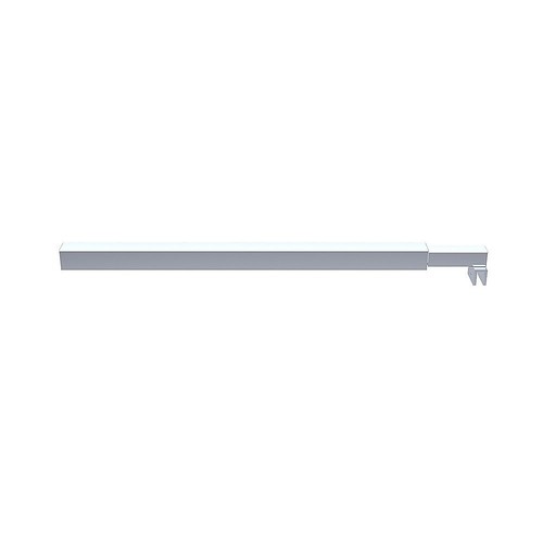 120x200cm Single Shower Glass Screen with Chrome Wall Channel & Square Pole - Picture 10 of 10