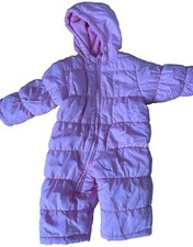 Sweet Baby OshKosh B gosh Pastel Pink Puffer Snowsuit 12m