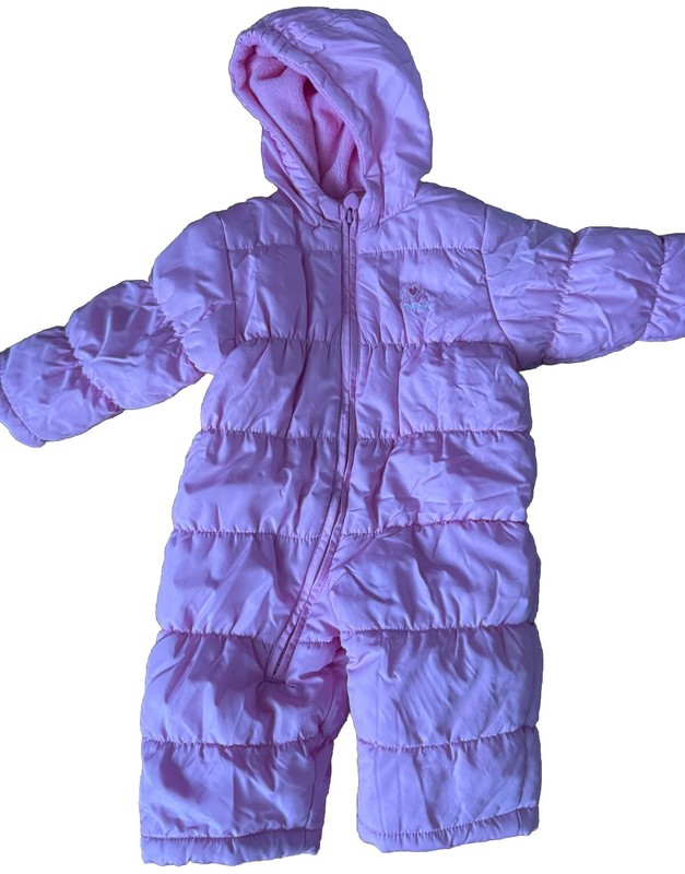 Sweet Baby OshKosh B’gosh Pastel Pink Puffer Snowsuit 12m