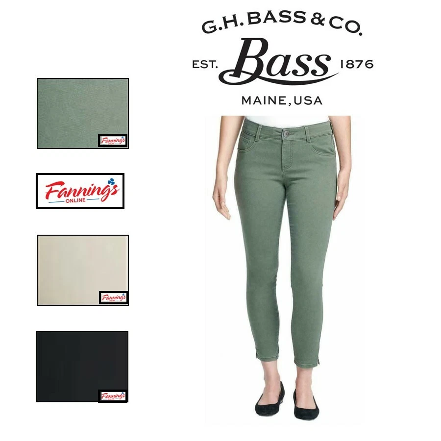 G.H. Bass & Co. Ankle Skinny Women's Cropped Capri Pant I41