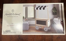 Hearth Hand Magnolia Lemonade Stand Wooden Market Cart NEW