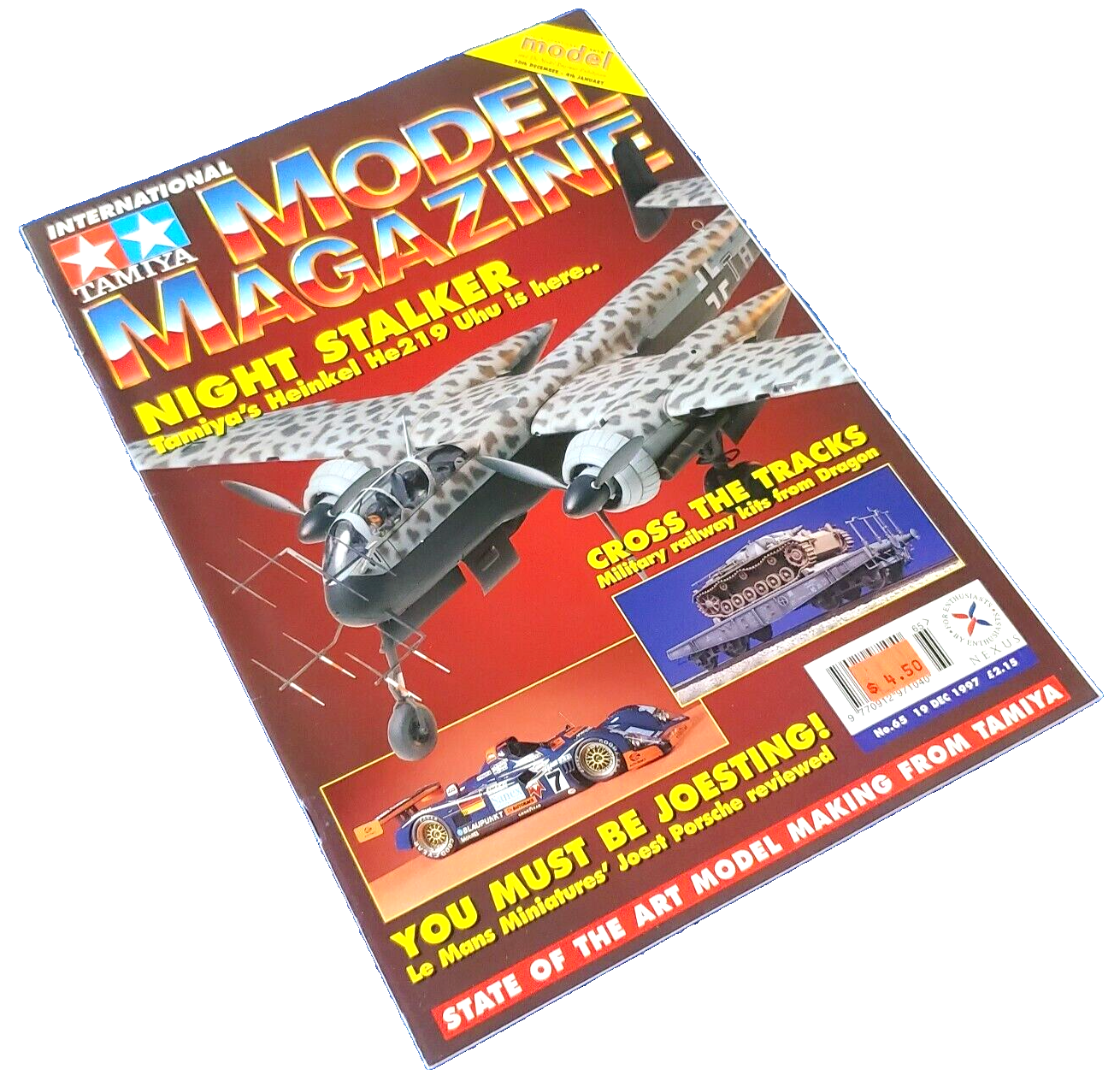 TAMIYA MODEL MAGAZINE INTERNATIONAL NIGHT STALKER DECEMBER 1997 NO.65 SHIPS FREE
