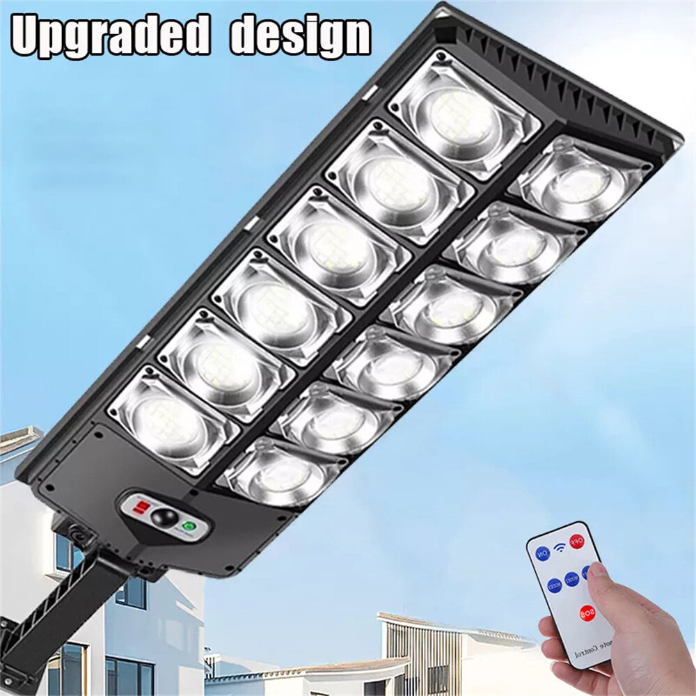 Solar Street Light Motion Sensor Lamp Commercial Dusk To Dawn Road Lamp Outdoor