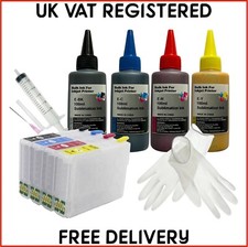 Sublimation Starter Kit - 18XL Cartridges with ARC Chip & Ink for Epson non-oem
