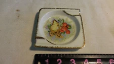 Vintage Ashtray Ceramic - 50's  Fruit Painted Design Nice