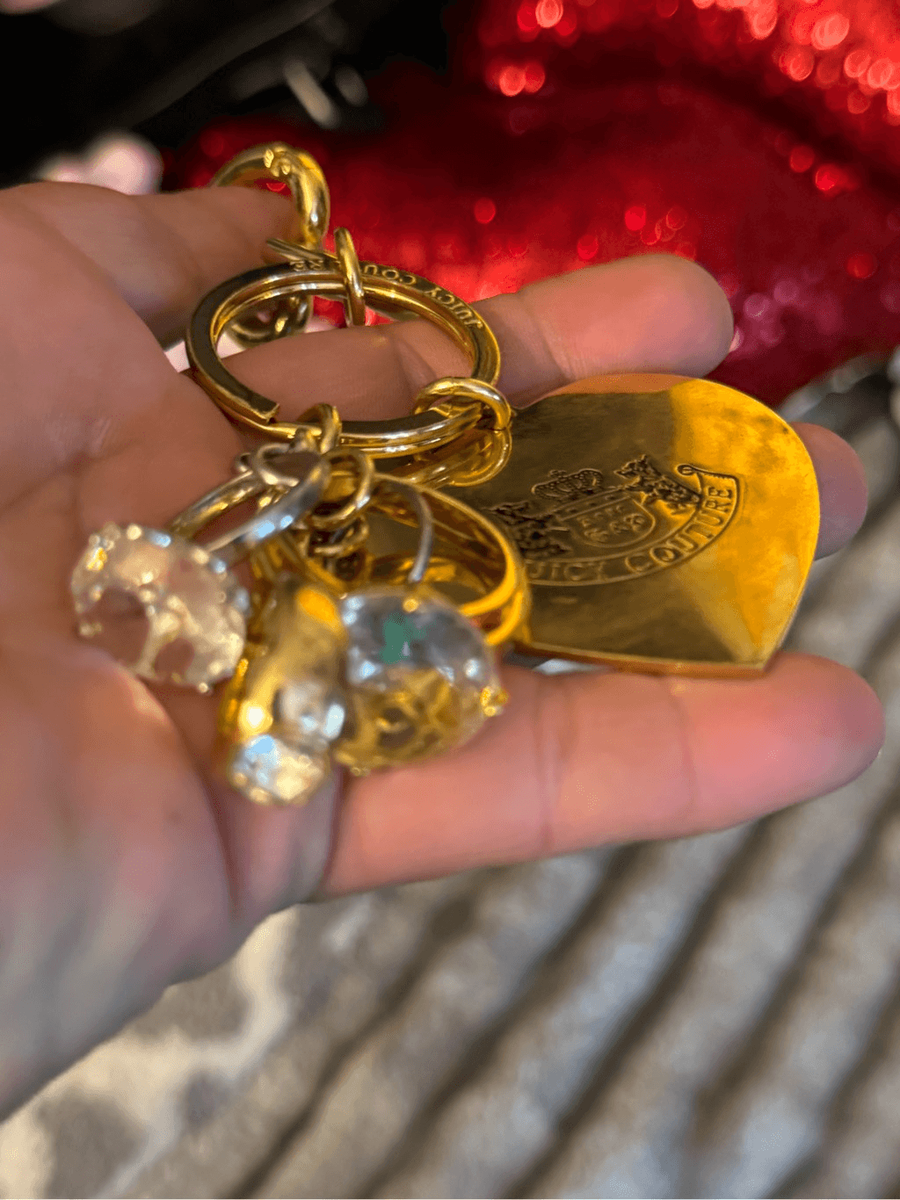 Juicy couture royal multi ring engagement ring bag charm /fob