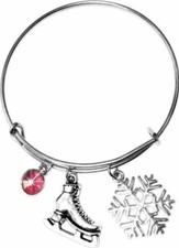 ChloeNoel Charm Bracelet Silver/Pink 