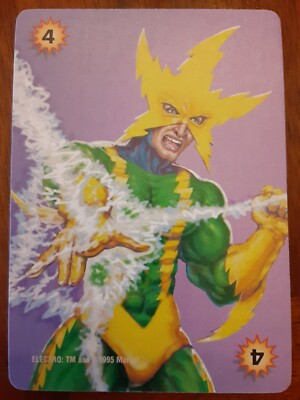 #ad 1995 1999 Marvel Overpower CCG Elektro Card $1.99