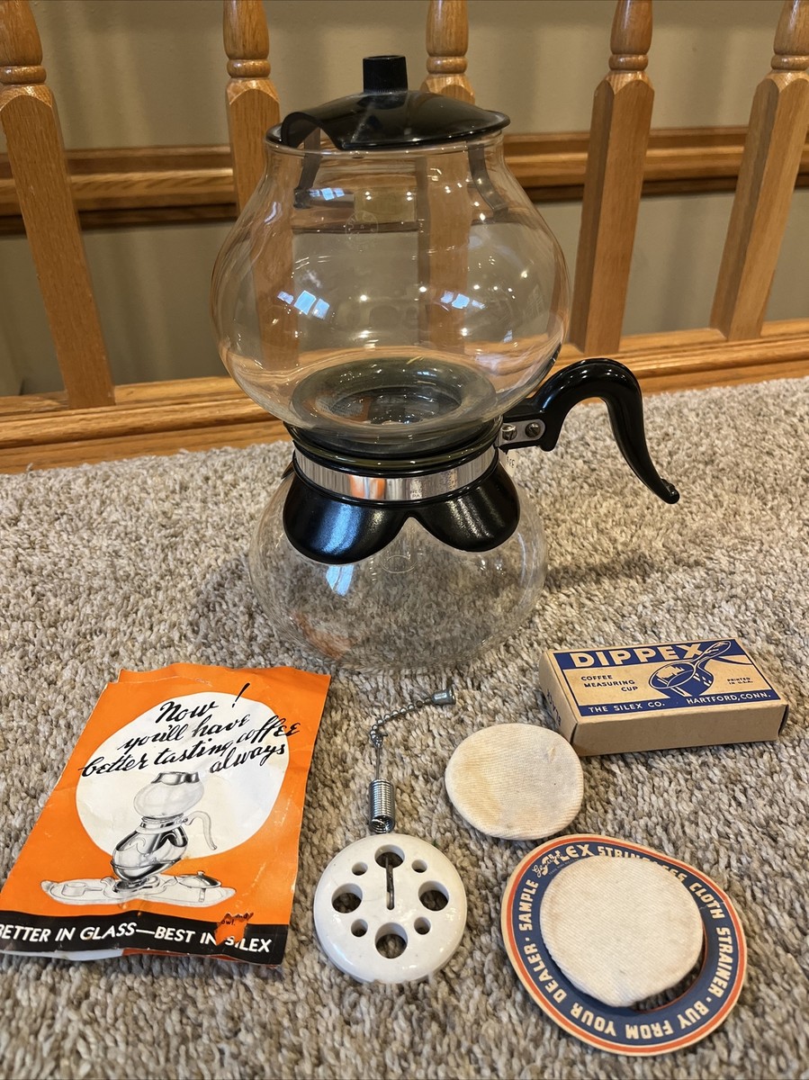 Old Pyrex Silex vacuum Bubble Coffee maker UW-8 Original Manual