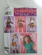 Simplicity Kids Costume Pattern 3680 Child's sz 3-8 Witch Cowgirl Pirate Uncut
