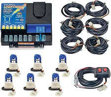 Wolo Model 8006-7-6B Super bright 6 Bulb Hidden Strobe Light Kit