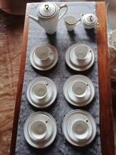 Kaffee/Teeservice PMR Jäger&Co Bavaria Porzelan Goldrand 23 teilig