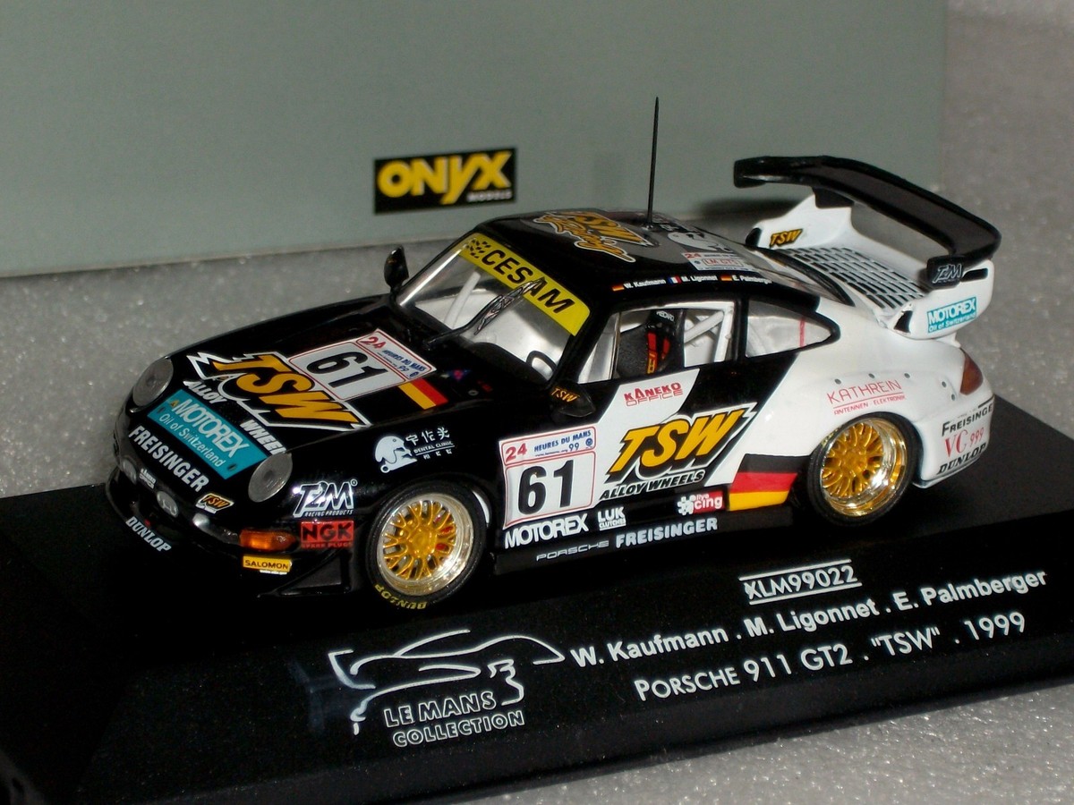 PORSCHE 911 GT2 #61 TSW LE MANS 1999 ONYX XLM99022 1:43 | eBay