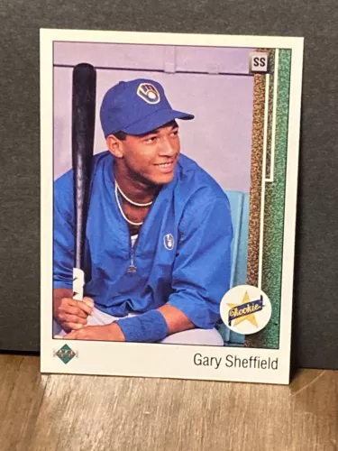 1989 Upper Deck Gary Sheffield Rookie Error (upside down SS) - Mint!
