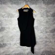 Women’s McQ Alexander McQueen Dress Mini Sleeveless Black Size 44