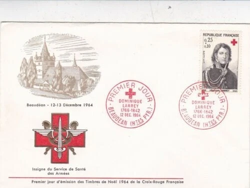 France 1964 Dominique Larrey FDC Beaudean cancel unaddressed VGC