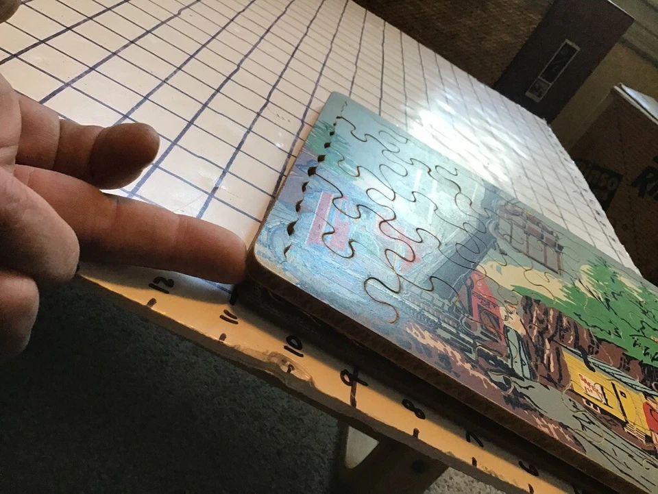 Quebra-cabeça educacional raro EDCO Joseph K. Straus madeira -- ESCAVAÇÃO DE CONSTRUÇÃO - Imagem 2 de 4