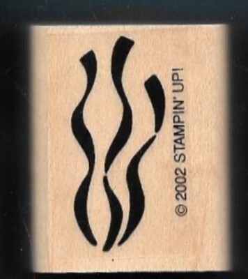 SEAWEED KELP WATER PLANT LIFE ALGAE Marine Stampin' Up! wood HOBBY RUBBER STAMP