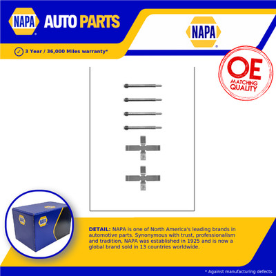 Brake Pad Fitting Kit fits VOLVO S70 874 Rear 2.0 2.3 2.4 2.5D 96 to 00 NAPA New