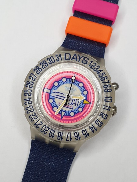 Swatch Scuba Loomi Flitter Glow SDK903 - funktioniert - 38mm