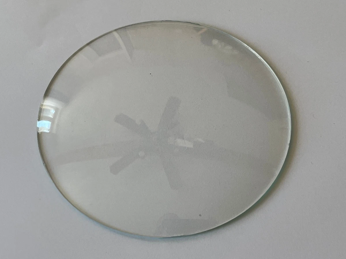 Verre ovale biseauté pour horloge, pendule - Décoration
