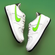 Nike Air Force 1 Low White Green Strike GS FV5948-106 Boy  s Size 7Y