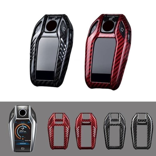 Carbon Fiber Car Key Fob Case Cover For BMW 5 7 I8 G12 G30 X3 X4 X5 730Li 740i