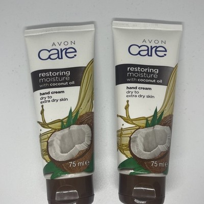 2 x Avon Care Restoring Moisture with Coconut Oil Handcreme 75 ml 