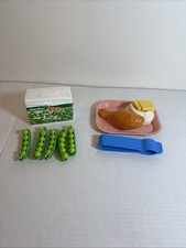 Fisher Price Fun With Food Chicken Dinner Play Food Set, Vintage 1987 2132