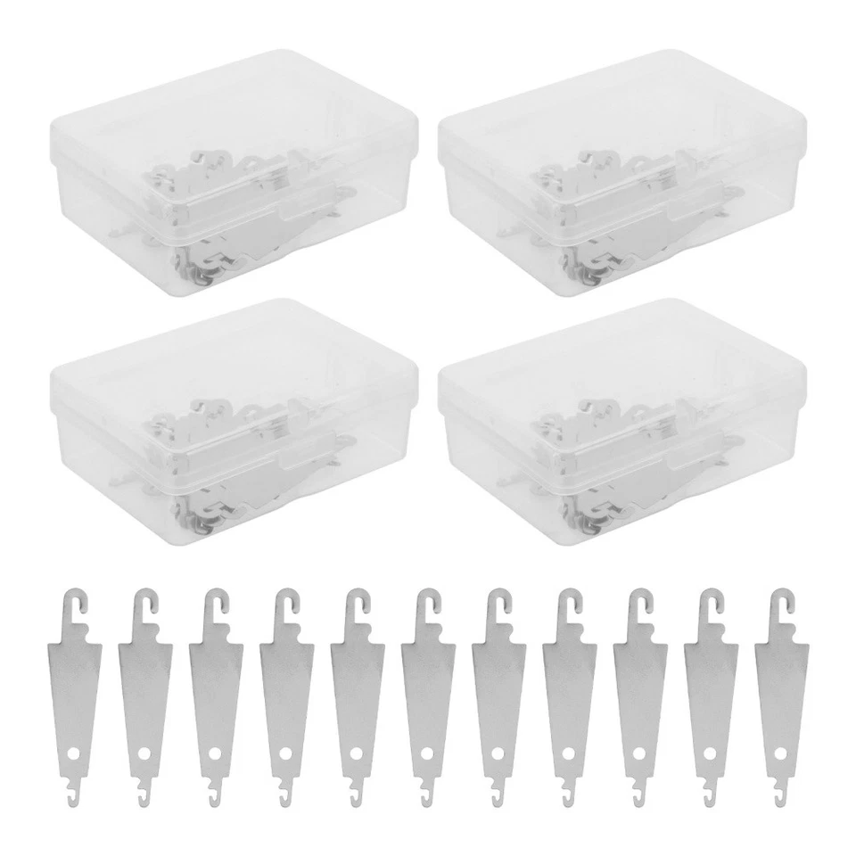 120-teiliges Nadeleinfädlerset aus silberfarbenem Edelstahl – - Bild 4 von 4