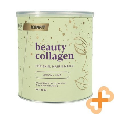 ICONFIT Beauty Collagen Vitamin, Zitronen-Limette Geschmack, Pulver 300 g
