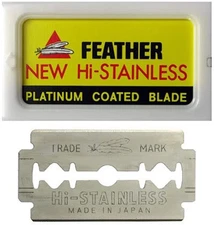 Double Edge Safety Razor Blades - (50 Count) - Platinum Coated Hi-Stainless S...