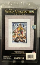 DIMENSIONS Gold Collection Petites HOLY NATIVITY Counted Cross Stitch Kit #8787