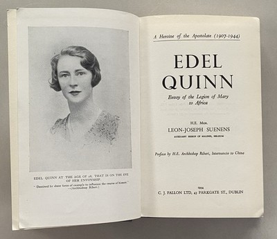 Edel Quinn - Envoy of the Legion of Mary to Africa by Bishop Suenens (1954 HC)