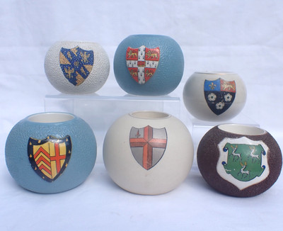 Cambridge Oxford University Wappen Streichholzhalter / Strikers Carltonware Macintyre