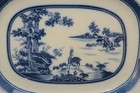 Antique Thomas Dimmock Blue Staffordshire 17" Platter Chinese Nanking Stag 1840 — photo 2