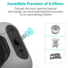 3DMakerpro Mole Handheld 3D Scanner For 3D Printer 0.05mm Accuracy & 0.1mm