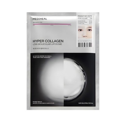 MEDIHEAL Hyper Collagen Mask Reinforce Skin Elasticity Deep Hydrate (4-pack) NEW