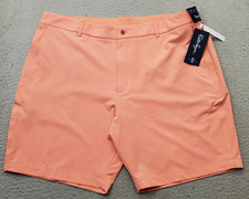 Walter Hagen Golf Shorts Mens 42 Coral 4-Way Stretch 9" EWaist Moisture Wicking